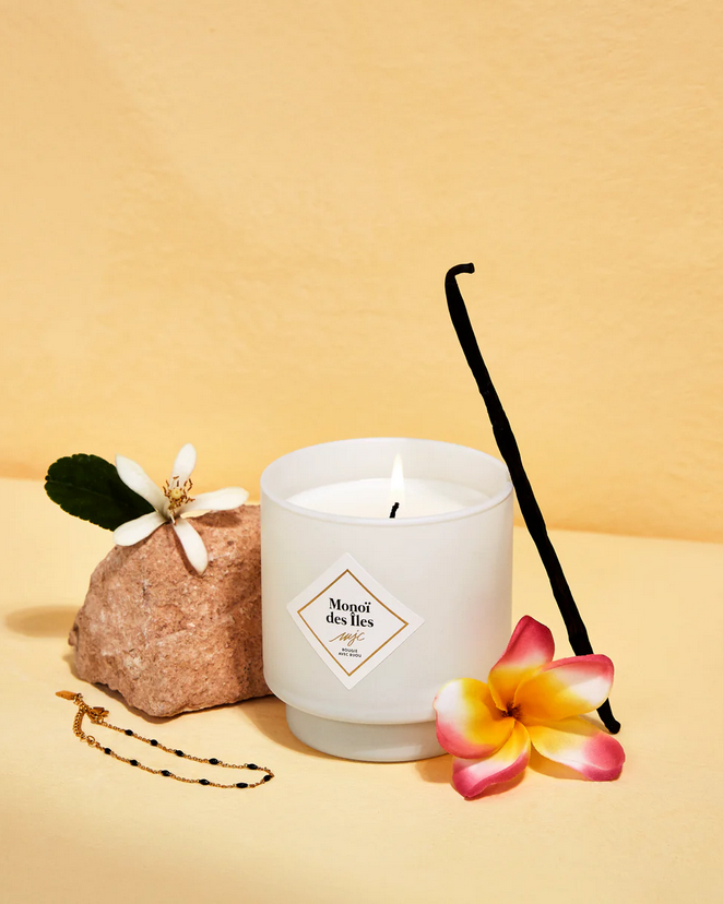 MY JOLIE CANDLE - Candela profumata alla vaniglia Gourmande - Bracciale sorpresa argento in acciaio inossidabile - Regalo perfetto per Natale e compleanno - Cera a base vegetale - Made in France